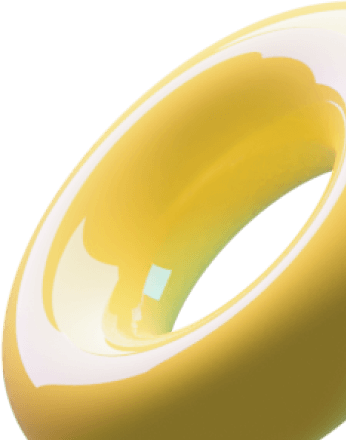 yellow glossy ring
